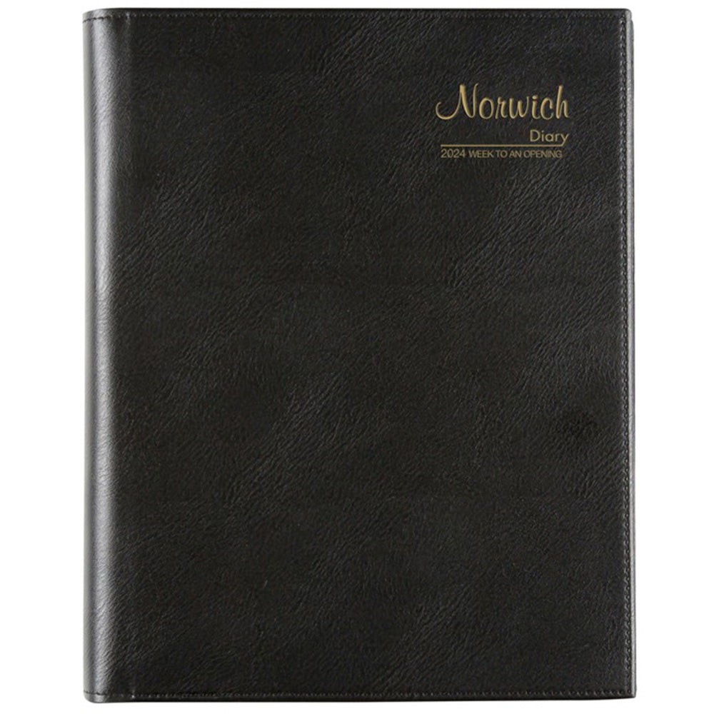 Cumberland Norwich Quarto 2024 Diary (czarny)