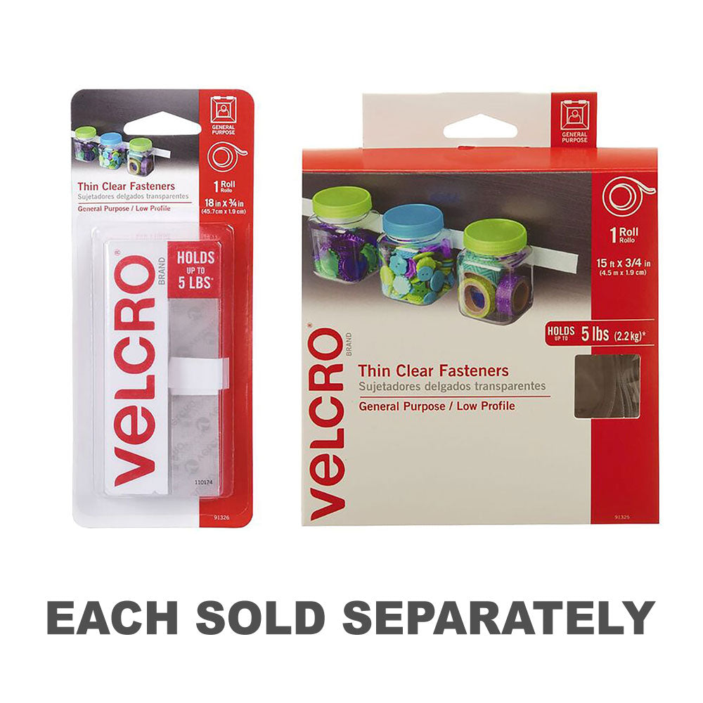 Velcro Fastener Tape 19mm (Clear)