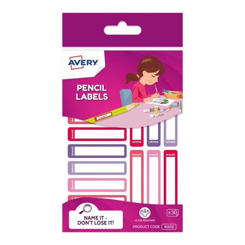 Etichetta a matita Avery Rectangle 30pcs