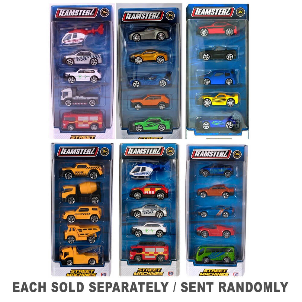 Teamsterz Diecast Vehciles 5 Pack (1pc Random Style)