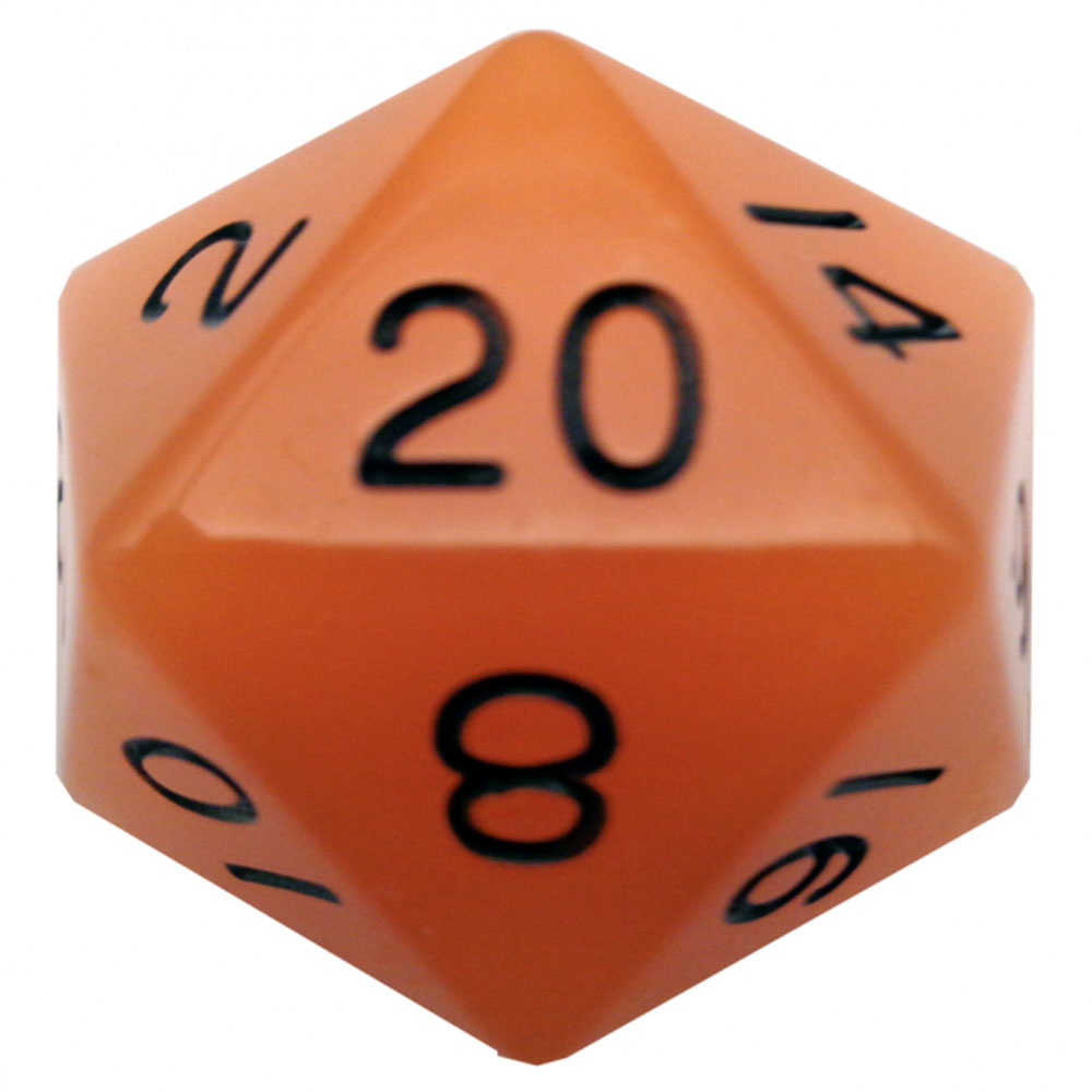 MDG GLOW MEGA Akryl D20 DICE 35mm