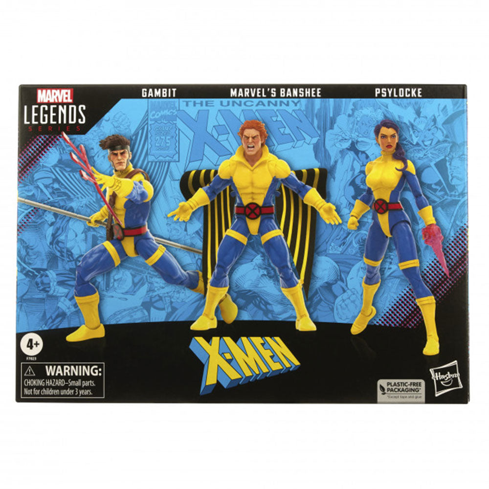 Marvels X-Men-actionfigurer sätter 3 st