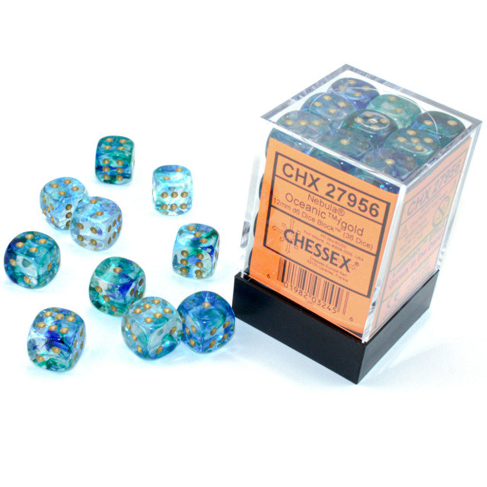 Mgławica Chessex 12mm D6 Luminary Block