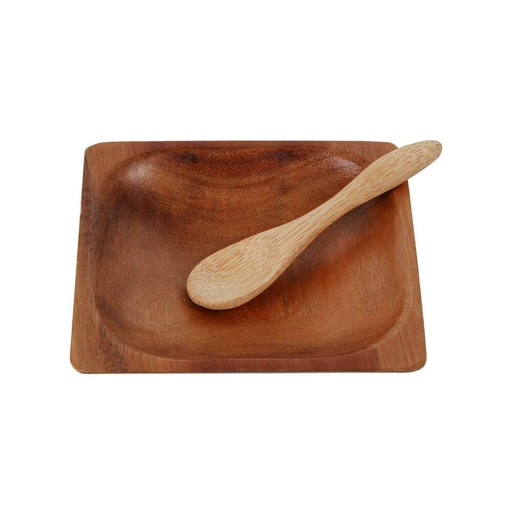 Antonine Acacia Wood Bowl og Spoon