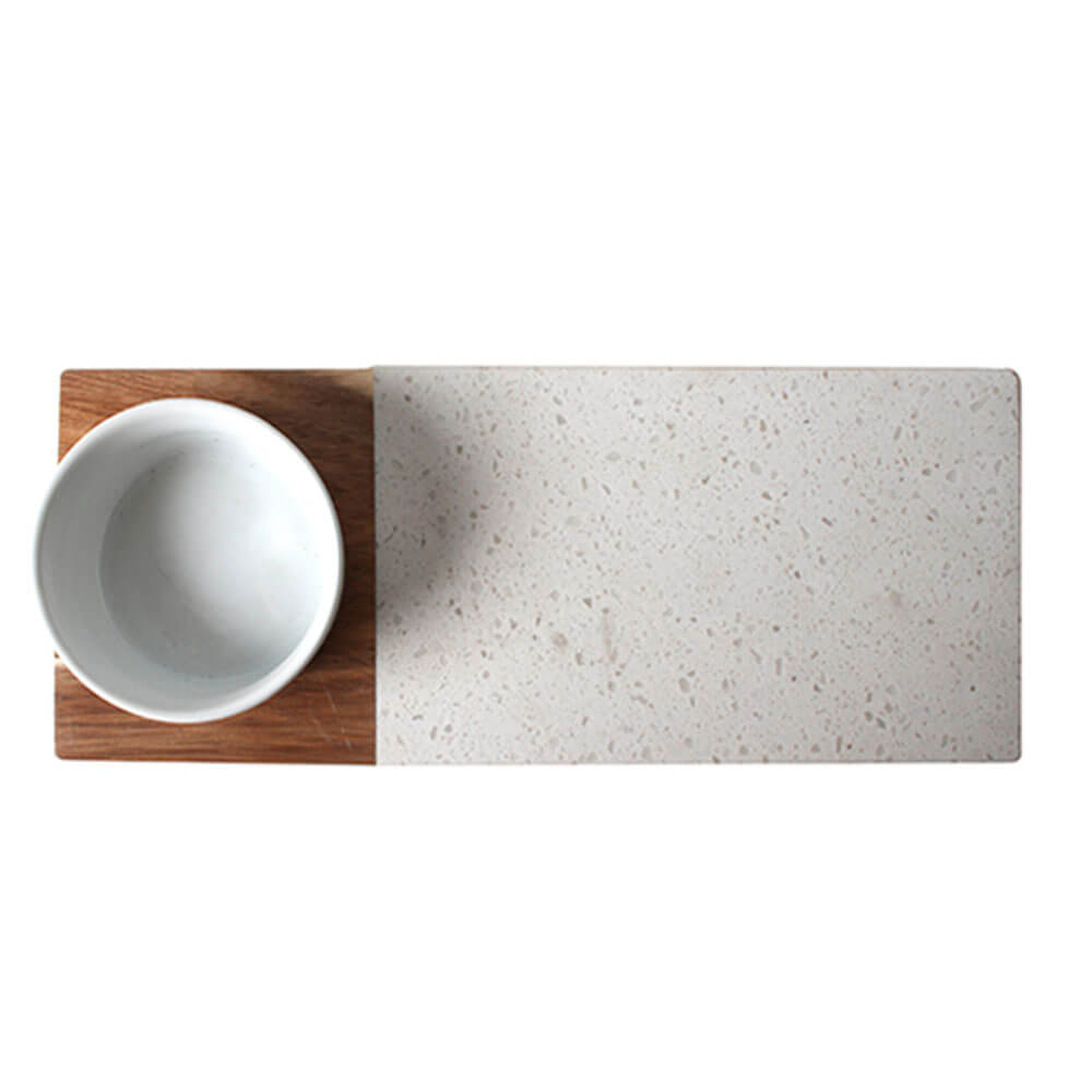 Bellance Wood and Terrazzo Serving Board