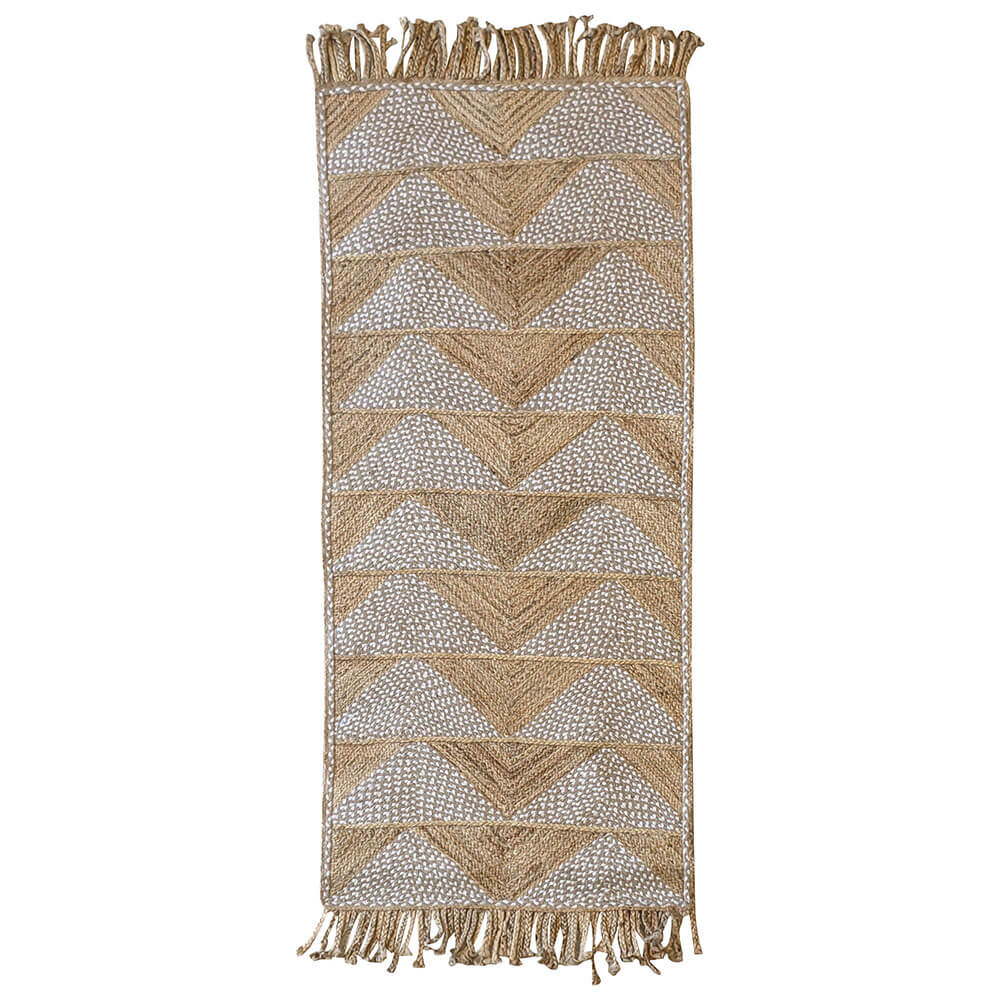 Tapis tressé de coton de jute laaj