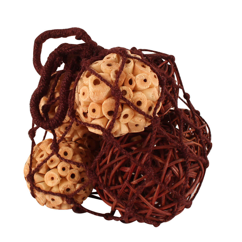 Jute geropte gemengde ballen 38 cm