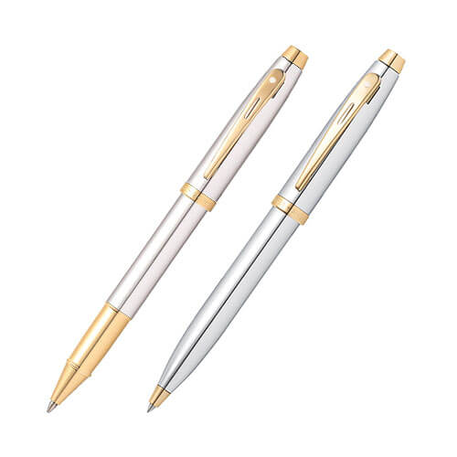 100 Chrome/Gold Trim Plated SS Pen