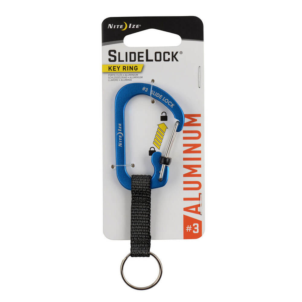 Slidelock sleutelhanger aluminium