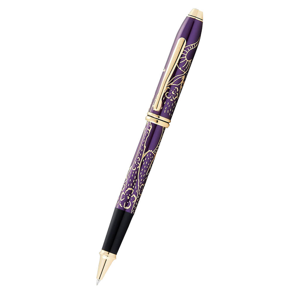 Townsend Plum Laquer 23CT Zodiac Rollerball Pen