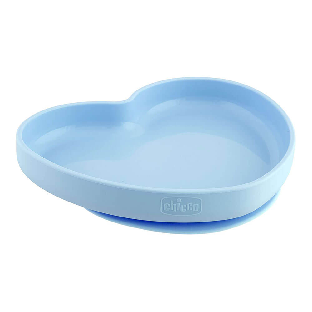 Chicco sykepleie baby silikon hjerteformet plate