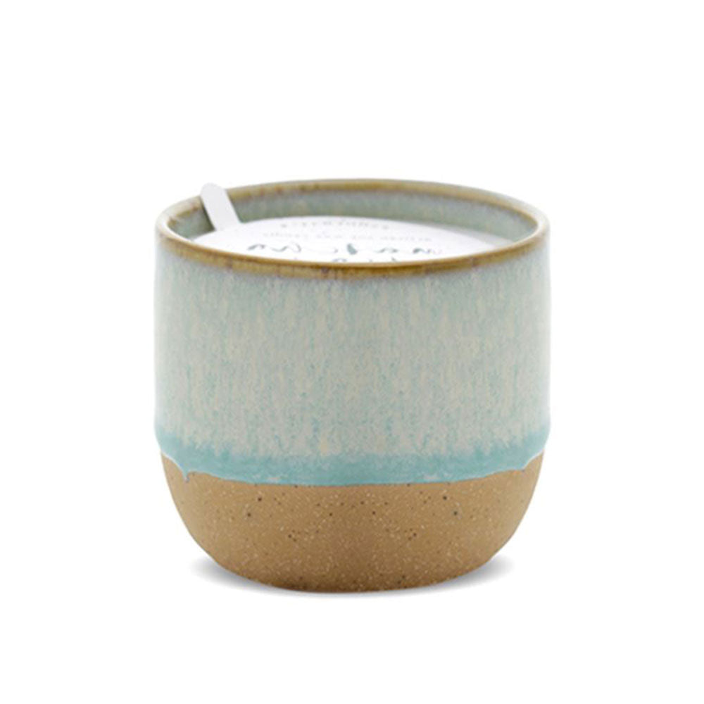 Kin Matcha Tea & Bergamot Candle en céramique (bleu)