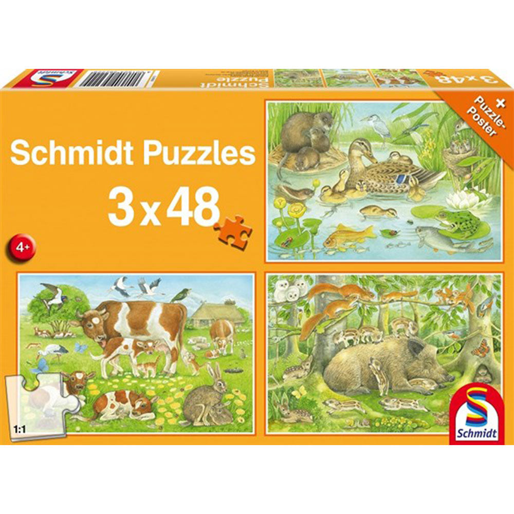 Rompecabezas schmidt 3x48pcs