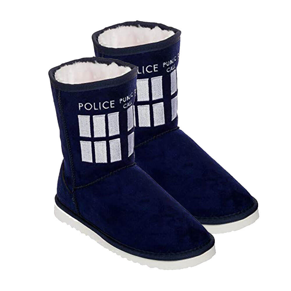 Doctor Who TARDIS Boot Slipper Ladies