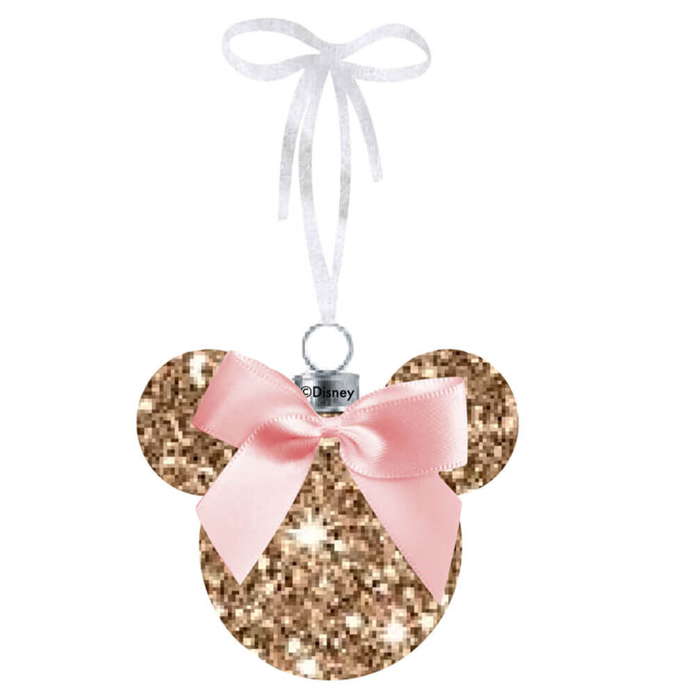 Disney Minnie Christmas Glitter Bauble (en caja)