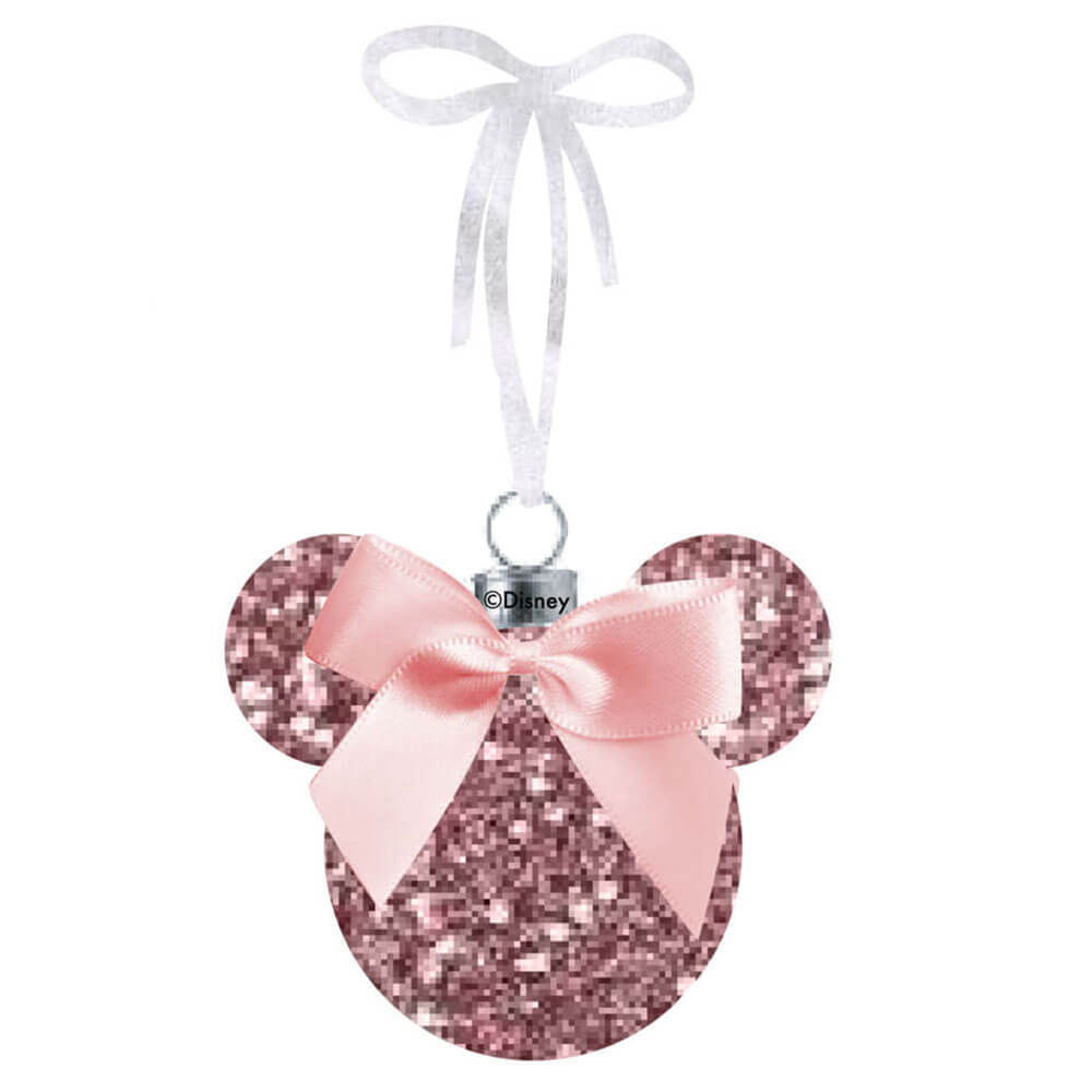 Disney Minnie Christmas Glitter Bauble (en caja)