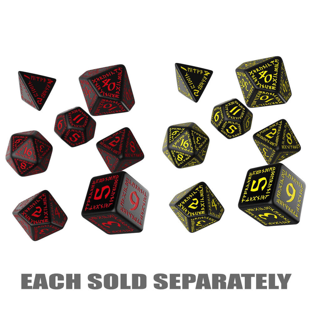 Q Workshop Runic Dice Set of 7