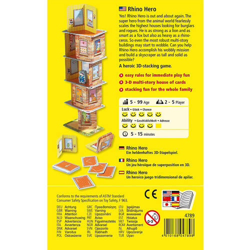 Rhino Hero Stacking Game