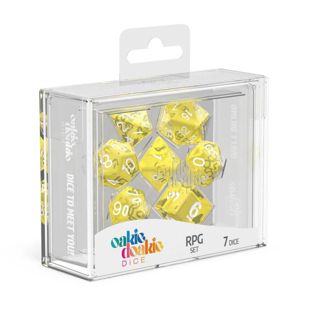 Oakie Doakie RPG Set Dice Translucent 7pcs