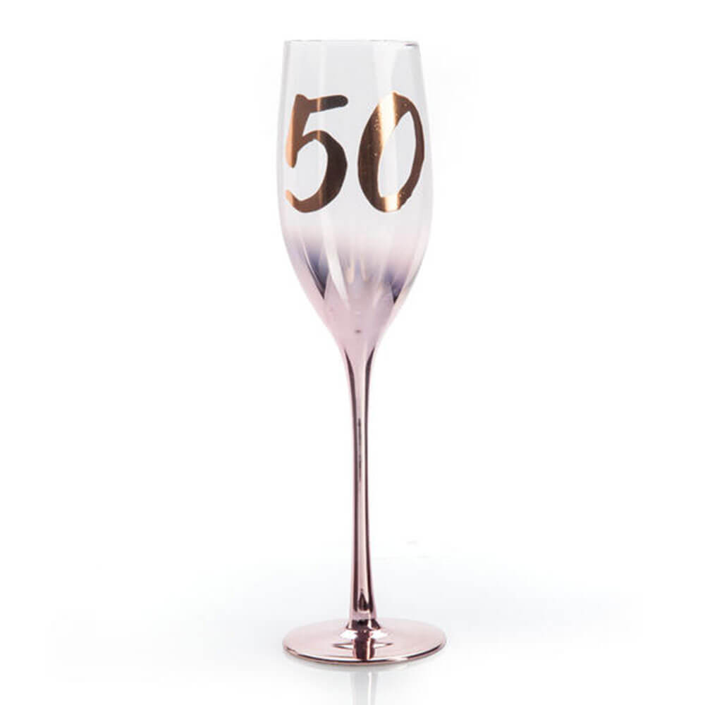 Birthday Blush Champagne Glass