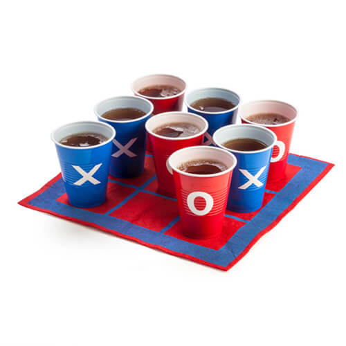 Tic Tac Toe Drinking Cup Game