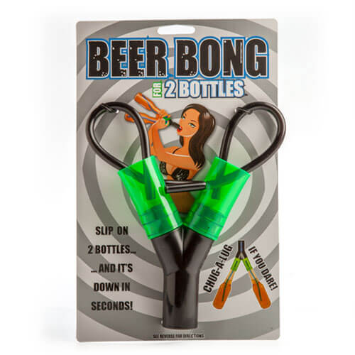 Head Rush Mini Beer Bong for 2 Bottles