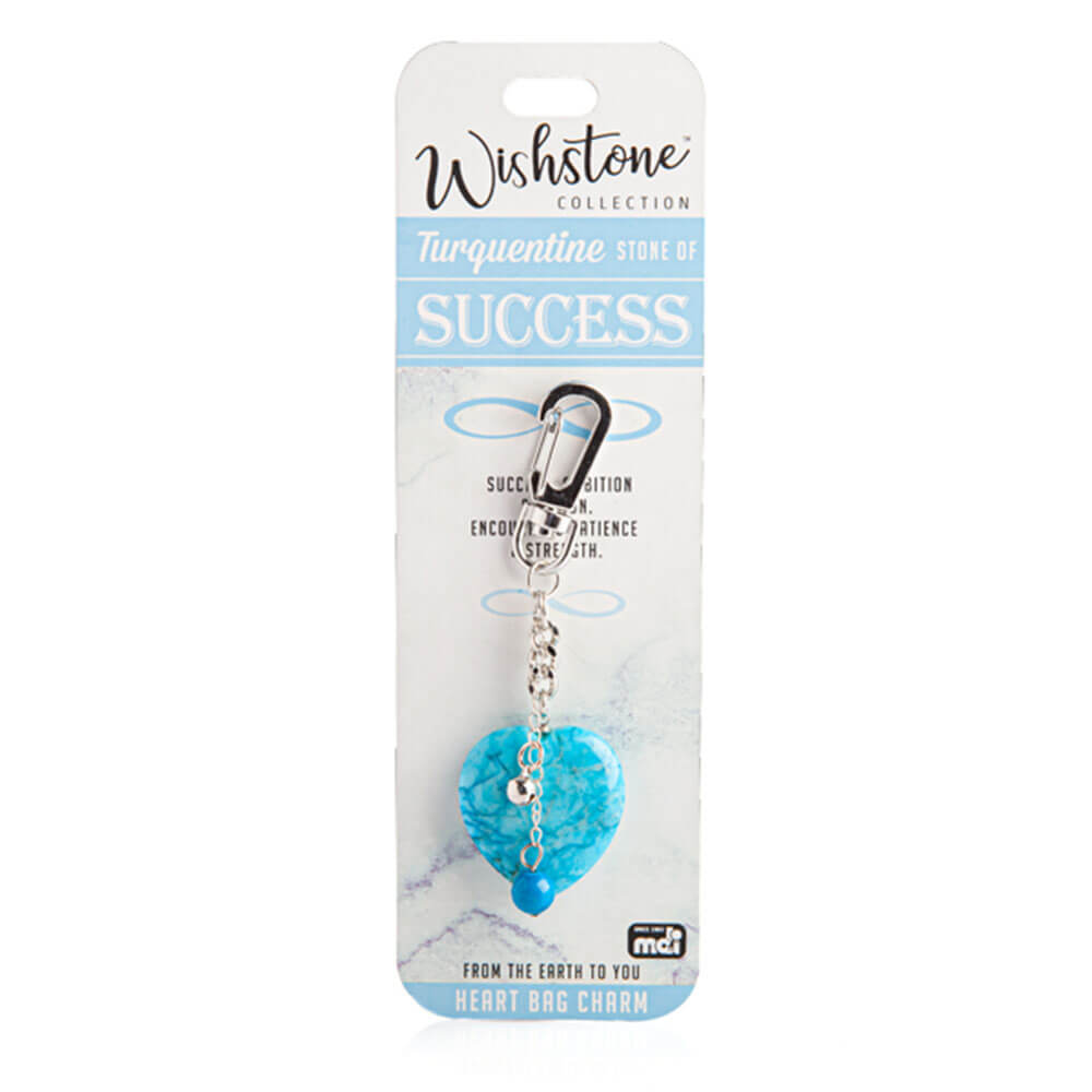 Wishstone Collection Turquentine Heart Bag Charm