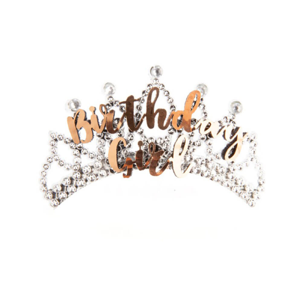 Alandra Rose Gold and Silver Tiara