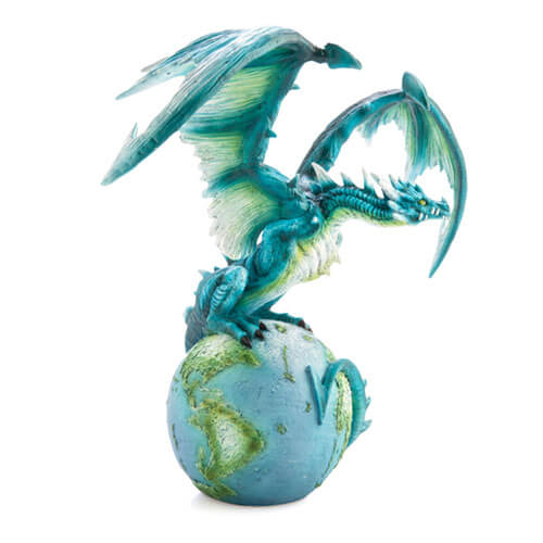 Earth Dragon and Globe Figurine