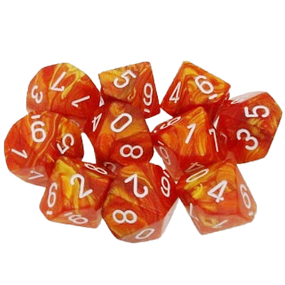 Chessex D10 Set Lustrous Polyéddral