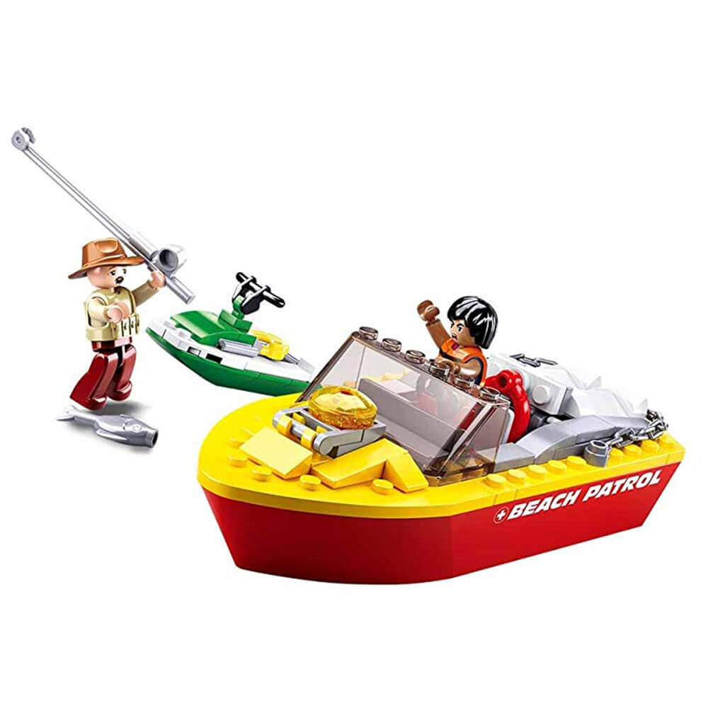 Sluban Rescue Boat Surf Beach 129pc