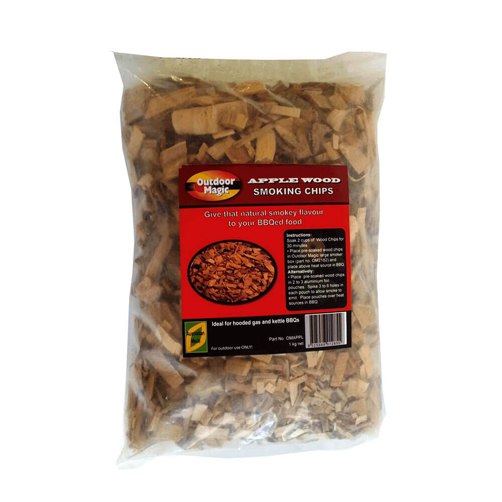 Outdoor Magic Apple Wood Smoking Chips (1kg)