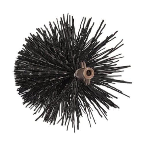 FireUp Black Polypropylene Pull Thru Flue Brush (4.5 inch)