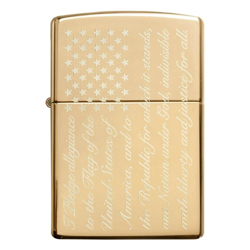 Zippo Pledge of Allegiance Design Lighter