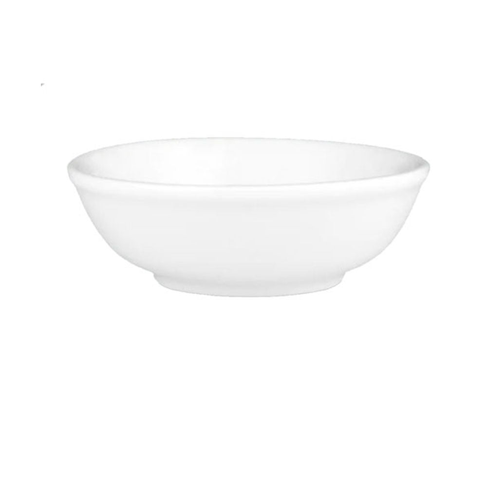 Plato de salsa redonda de porcelana de hueso de Wilkie