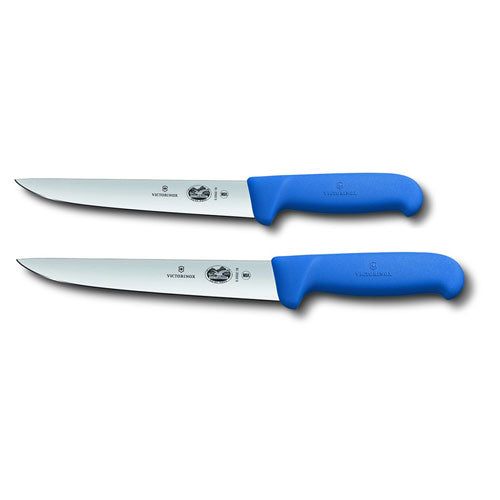 Straight Back Blade Striking Knife w/ Fibrox (Blue)