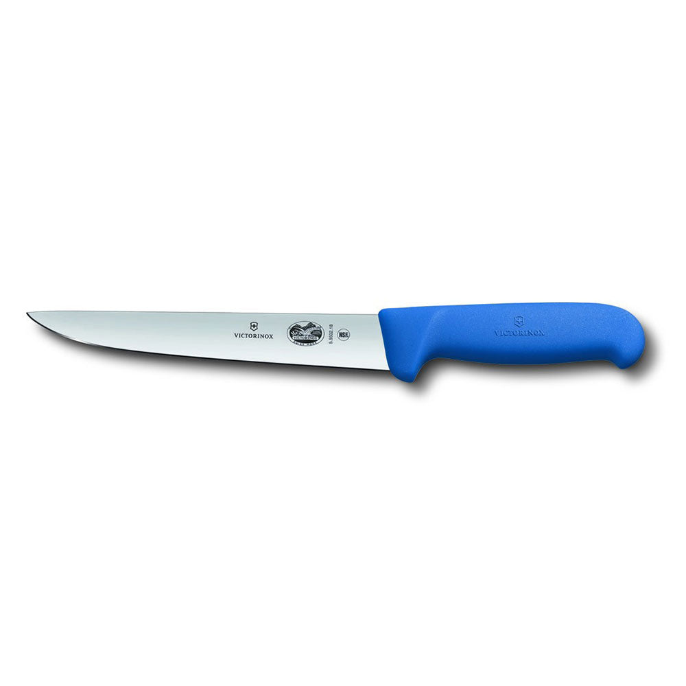 Coltello da colpa con lama posteriore dritta con fibrox (blu)