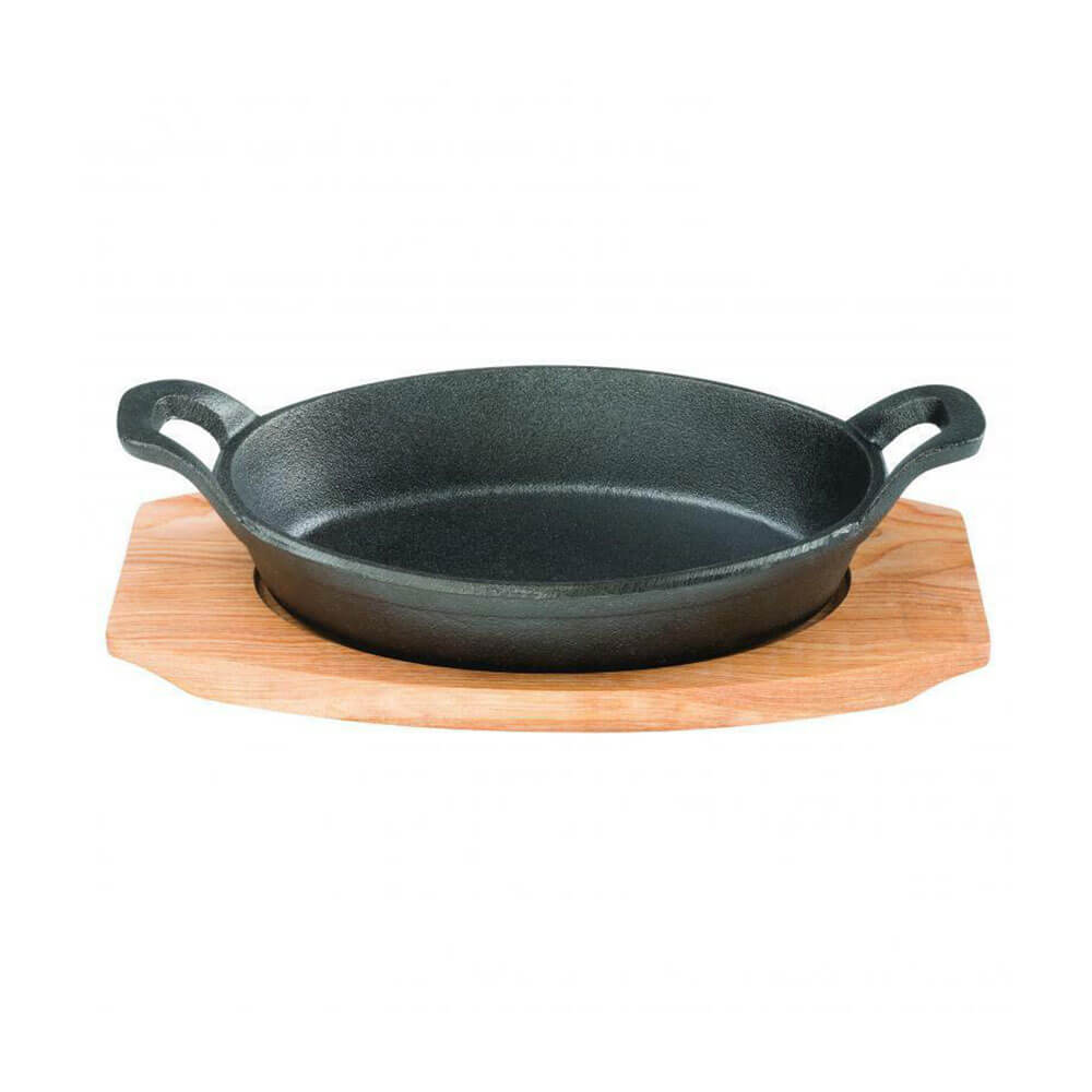 Pyrolux Pyrocast Oval Gratin mit Ahorntablett