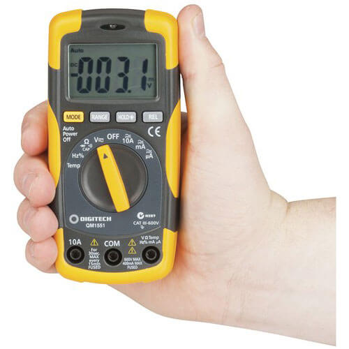 Cat III True RMS Autoranging 4000 Dig MultiMeter w/ Temp