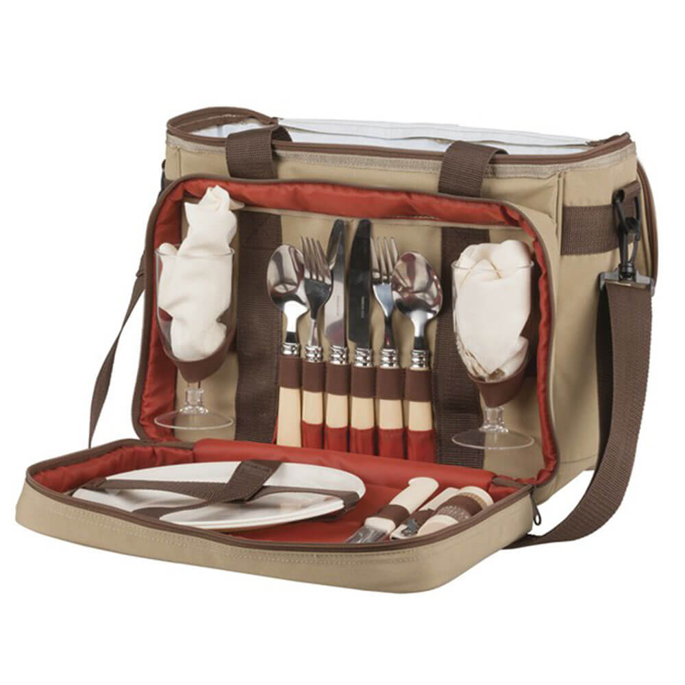 Bolsa de picnic de marca Rovin Deluxe con utensilios