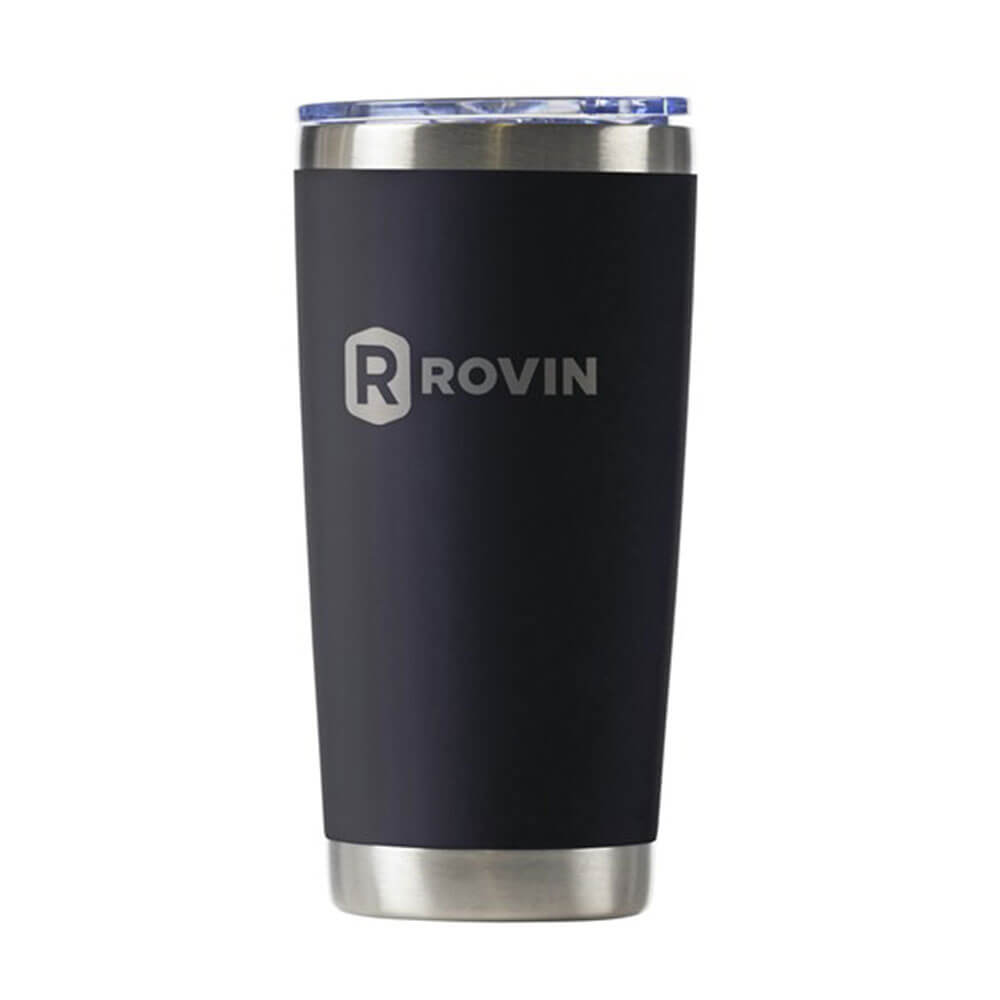 プッシュ蓋付きのRovin Stainless Steel Cup（590ml）