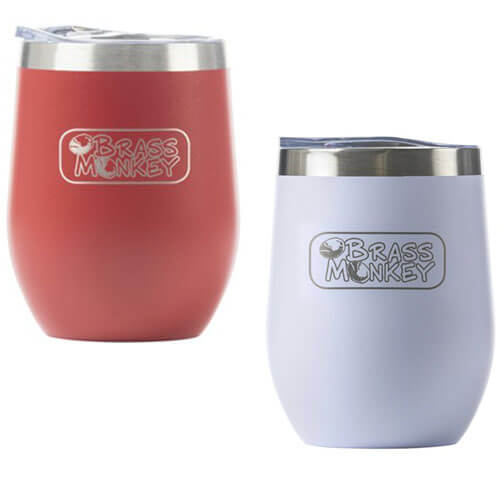 Brass Monkey Stainless Steel Cup with Lid (350mL)