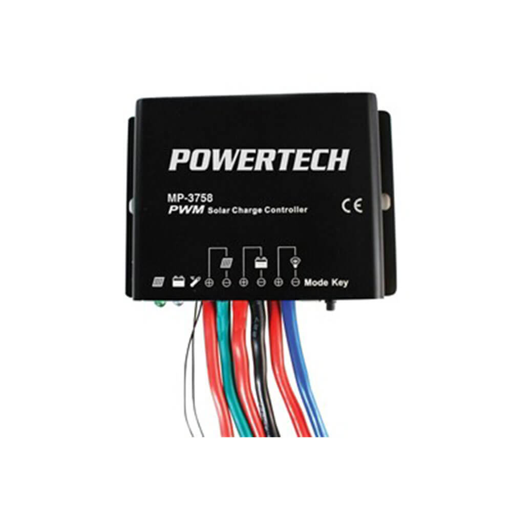 PowerTech PWM Solar Charge Controller (12V eller 24V)