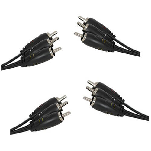 3 RCA Plugs to Plugs Audio Visual Connecting Cable