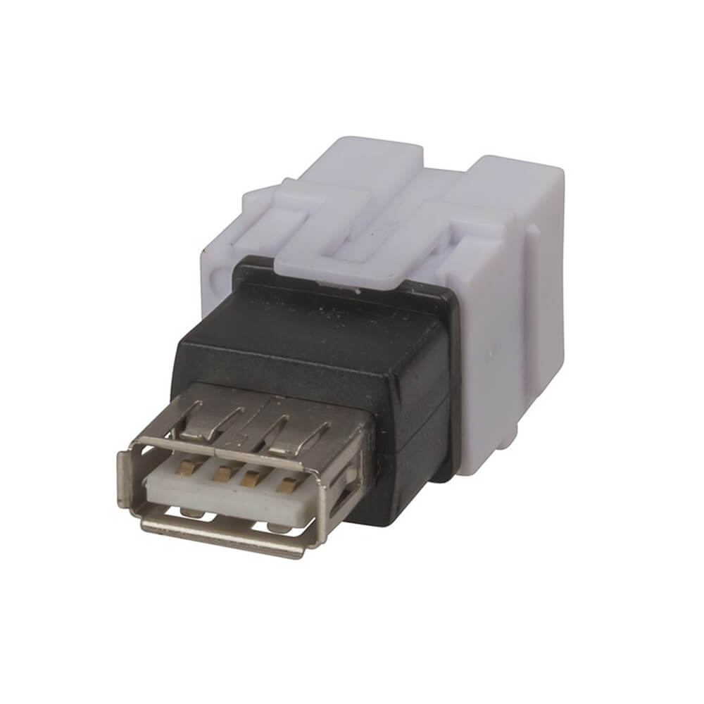 Conector de inserción de Keystone (blanco)