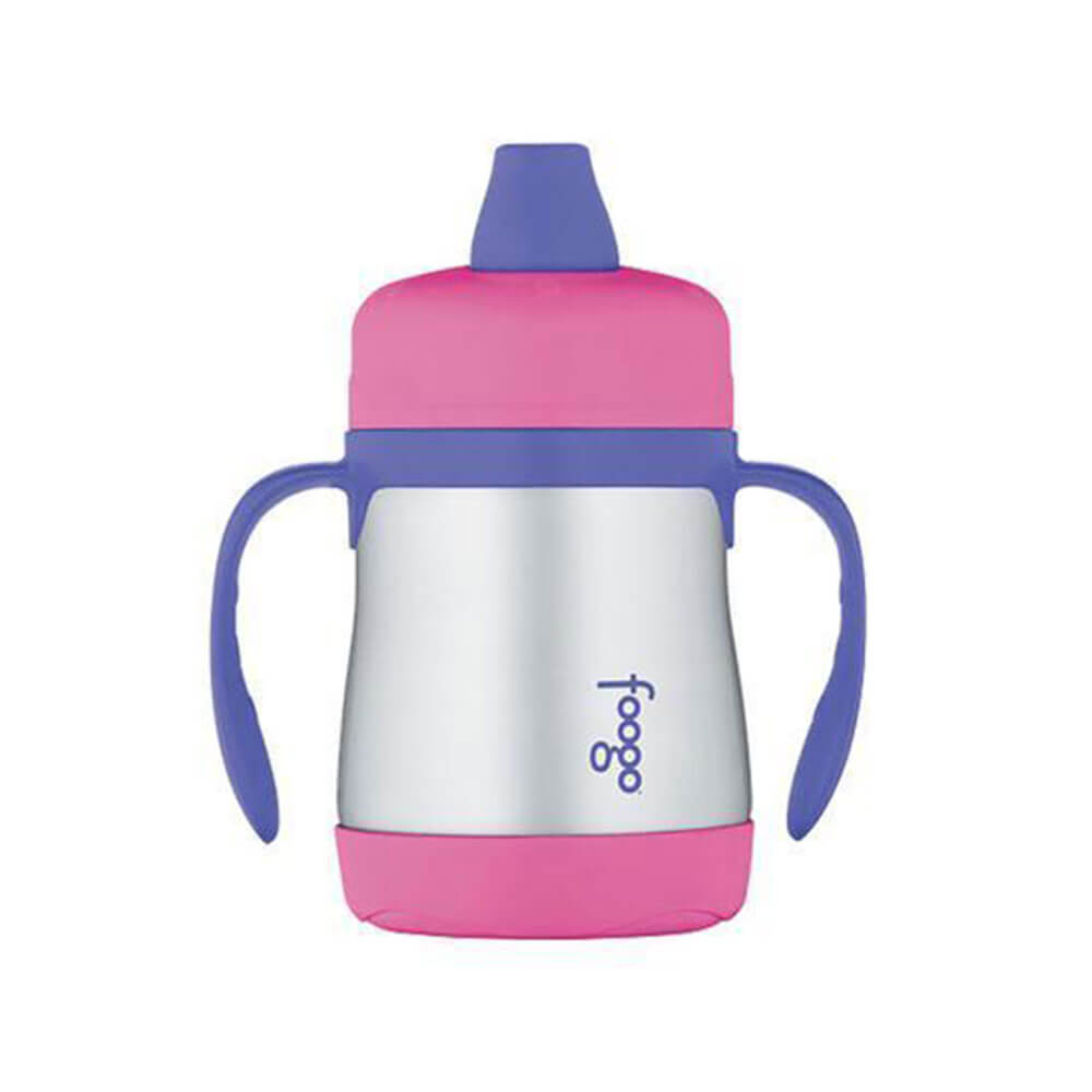 200 ml foogo s/staal vac insuls soft spout sippy cup