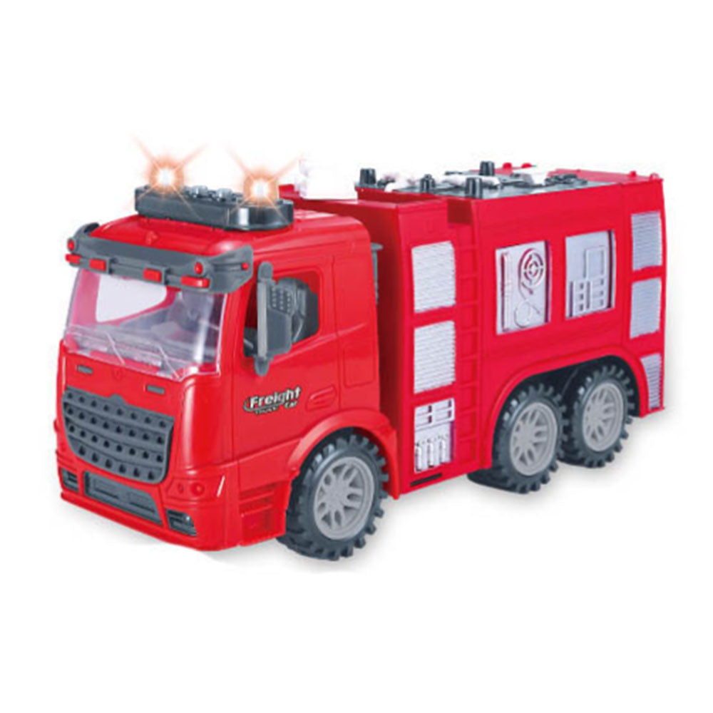 Reibungsbetriebener Feuerwehrwagen mit Licht und Ton