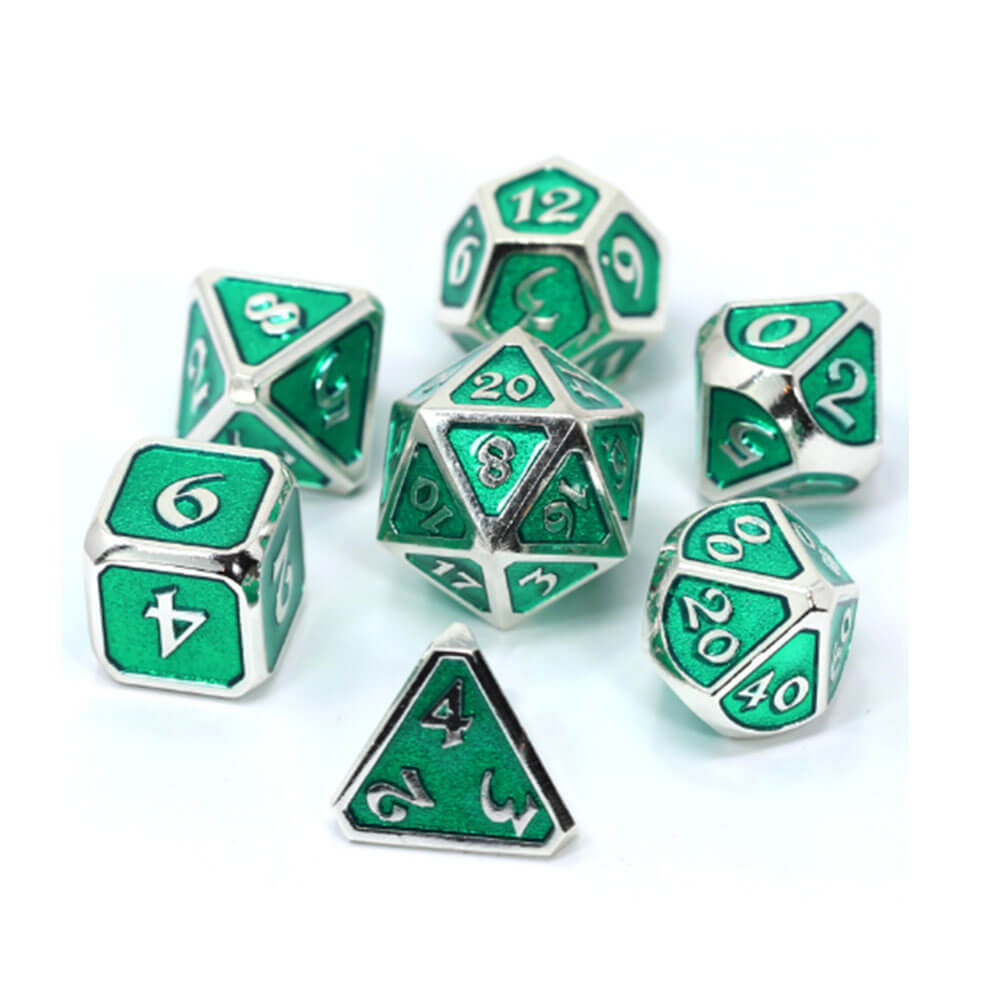 DICE METAL SET POLYHEDRAL Mythica