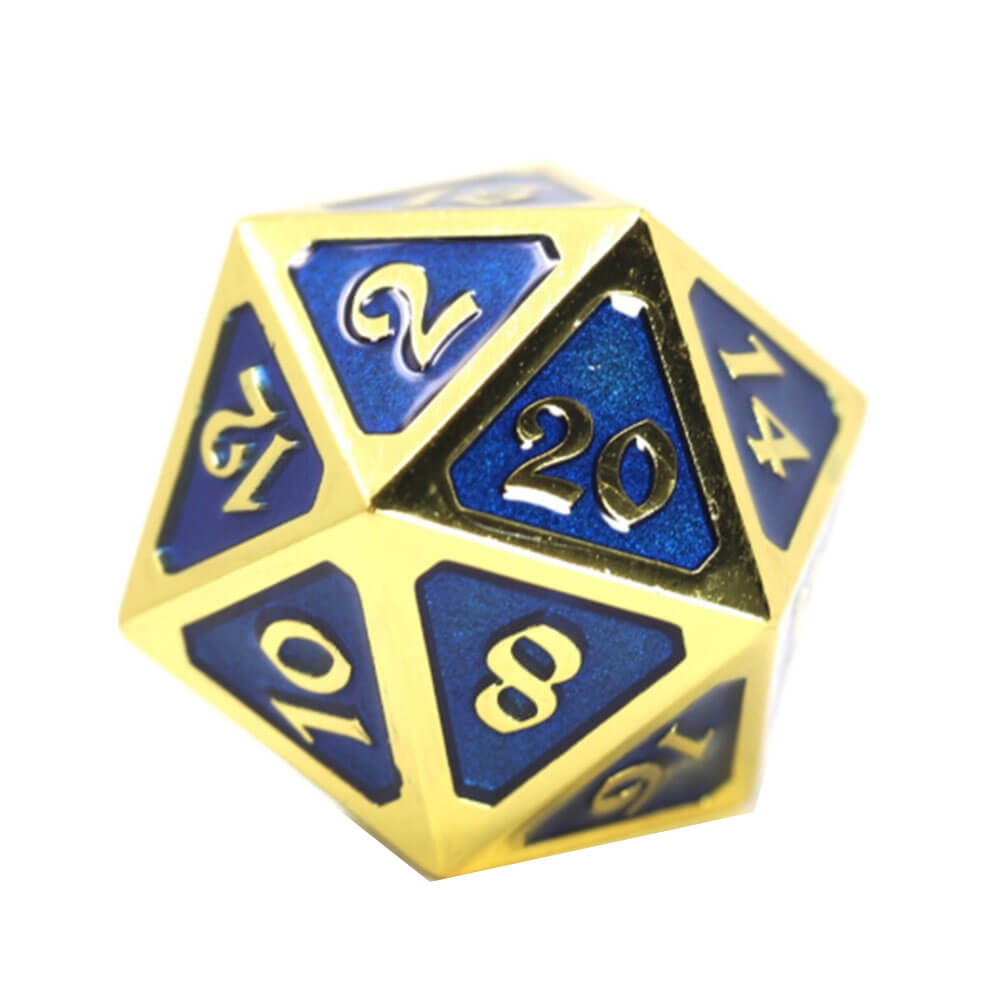 D20 terning metall mytica (singel)