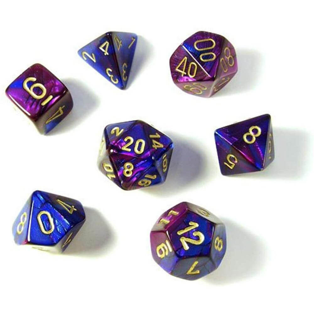 D7 Die Dice Gemini Poly (7 dados)